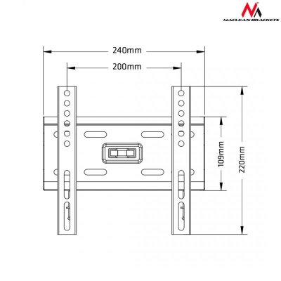 Uchwyt ścienny do telewizora Maclean MC-777 (ścienne; 13&quot; - 42&quot;; max. 35kg)