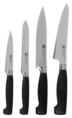 Zestaw 4 noży w bloku ZWILLING Four Star czarny