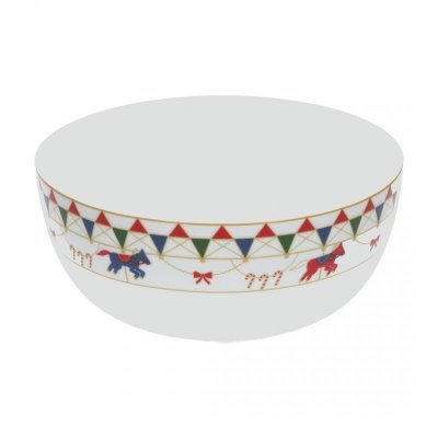 Miska okrągła do sałatek Xmas Carousel - 25 cm