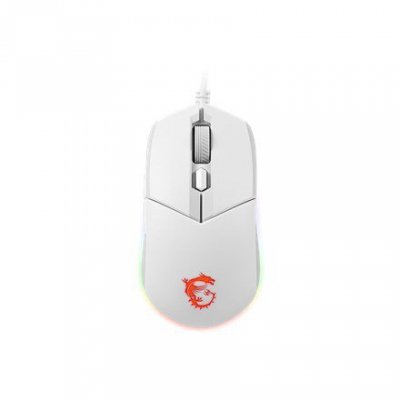MSI CLUTCH GM11 WHITE myszka Oburęczny USB Typu-A Optyczny 5000 DPI
