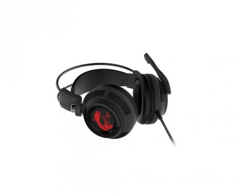 MSI FBA_S37-2100910-SV1 słuchawki/zestaw słuchawkowy Przewodowa Opaska na głowę Gaming Czarny, Czerwony