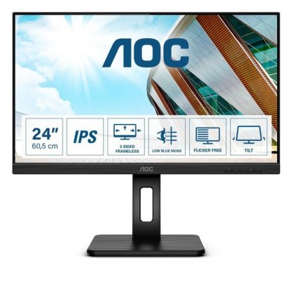 AOC 24P2Q LED display 60,5 cm (23.8&quot;) 1920 x 1080 px Full HD Czarny