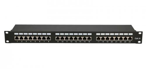 Patch panel Extralink  EX.9830 (1U; kat. 5e; 24xRJ-45)