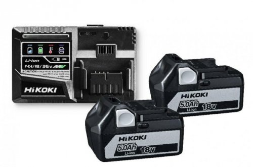 HIKOKI.AKUMULATOR 18V 5,0Ah BSL1850 2szt. +ŁADOWARKA UC18YSL3 %%%