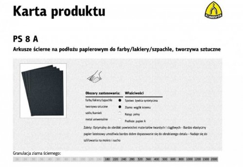 K.PAPIER ŚCIER.WODNY  P1500 PS8A/50szt