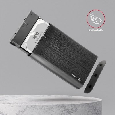Axagon EE35-A6C obudowa do dysków twardych Obudowa HDD Czarny 3.5&quot;