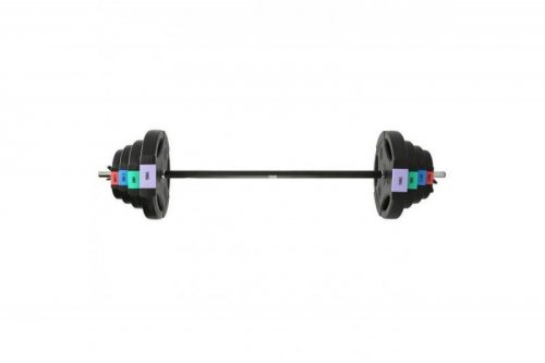 Sztanga z zmiennym obciążeniem One Fitness GSPO40 42 kg / talerze kompozytowe
