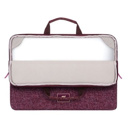 RIVACASE ETUI NA LAPTOP 13,3&quot; ANVIK, CZERWONY BURGUND, Z UCHWYTEM, Z MATERIAŁU WODOODPORNEGO