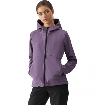Kurtka damska softshell 4F F285 ciemny fiolet 4FWAW24TSOFF285 50S  M