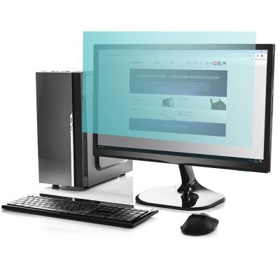 Qoltec Filtr światła niebieskiego 23&quot; | 16:9 | Ochrona wzroku | Anti Glare | Matowy | na monitor