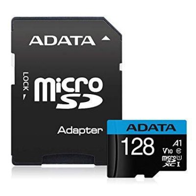 PAMIĘĆ MICRO SDXC 128GB W/AD. AUSDX128GUICL10A1-RA1 ADATA
