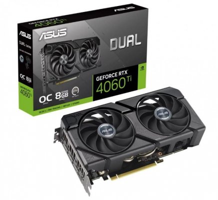 VGA PCIE16 RTX4060TI 8GB GDDR6/DUAL-RTX4060TI-O8G-EVO ASUS