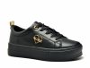 Półbuty sneakersy 37 skóra FILIPPO 3533 czarne skórzane 