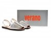 Sandały 35 skóra VERANO 459 srebrne klapki hiszpańskie
