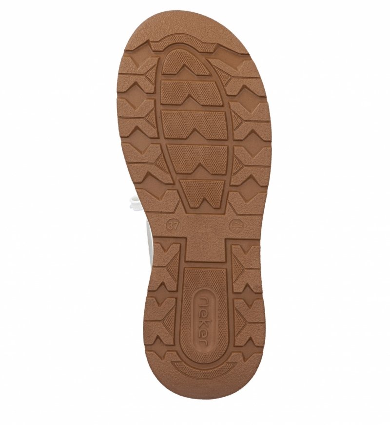 Sneakersy 37 RIEKER 44562 beżowe damskie półbuty beż