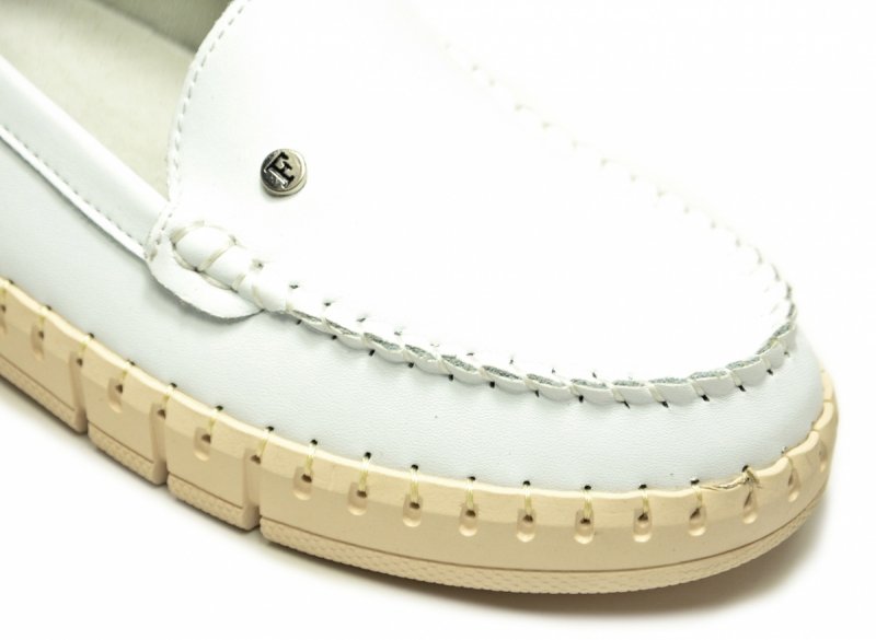 Mokasyny białe 36 skóra półbuty FILIPPO 7527 skórzane 
