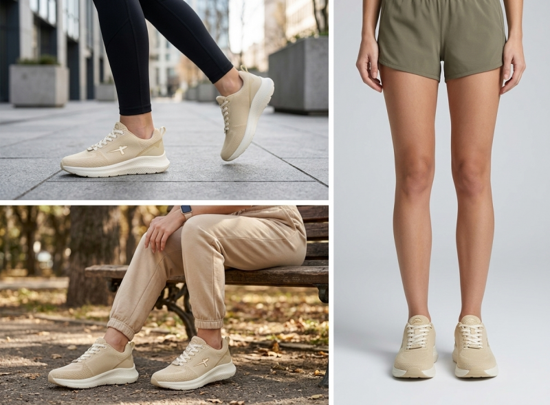 Sneakersy 38 TAMARIS 83728 półbuty sportowe beżowe duo-tex beż