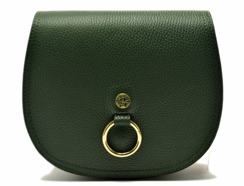 TOREBKA listonoszka skóra zielona skórzana GREGORIO  