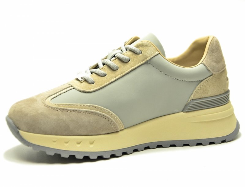 Półbuty sneakersy 39 skóra FILIPPO 7733 niebieskie szare skórzane 