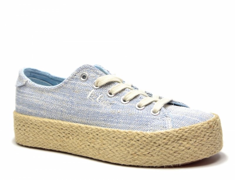 Półbuty espadryle 39 trampki LEE COOPER błękitne 3283 niebieskie