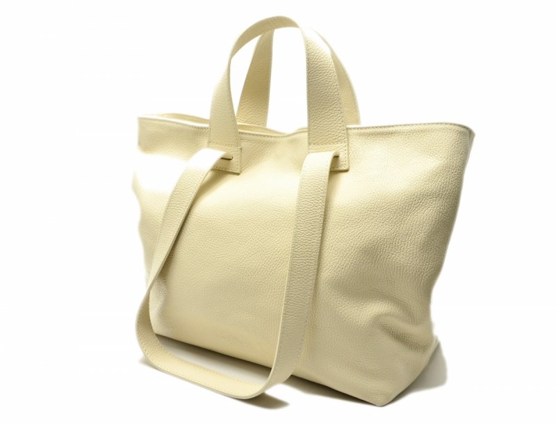 TOREBKA skóra MIKO skórzana jasny beż beżowa 