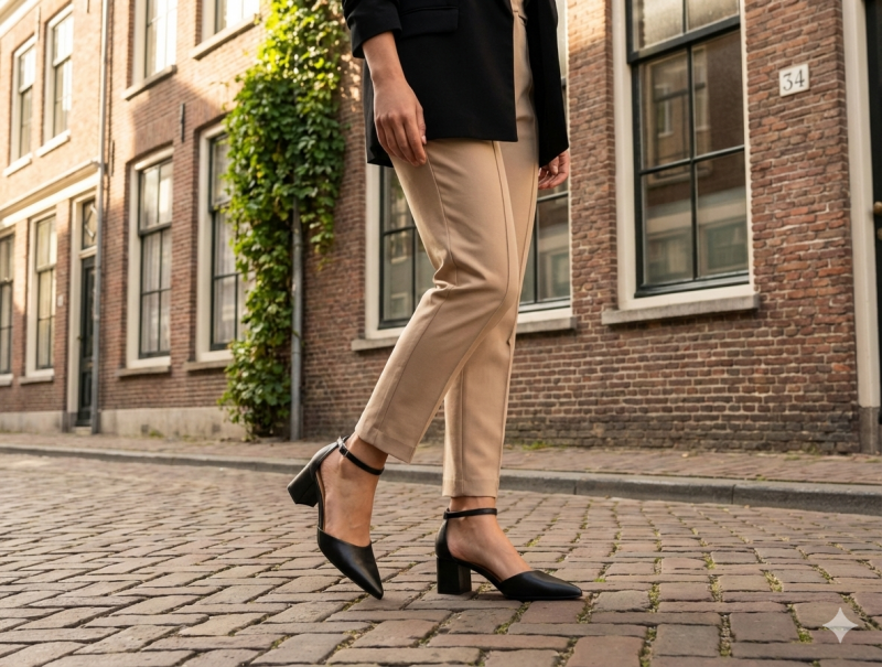 Czółenka 36 skórzane BOTTERO 354902 skóra czarne na pasek