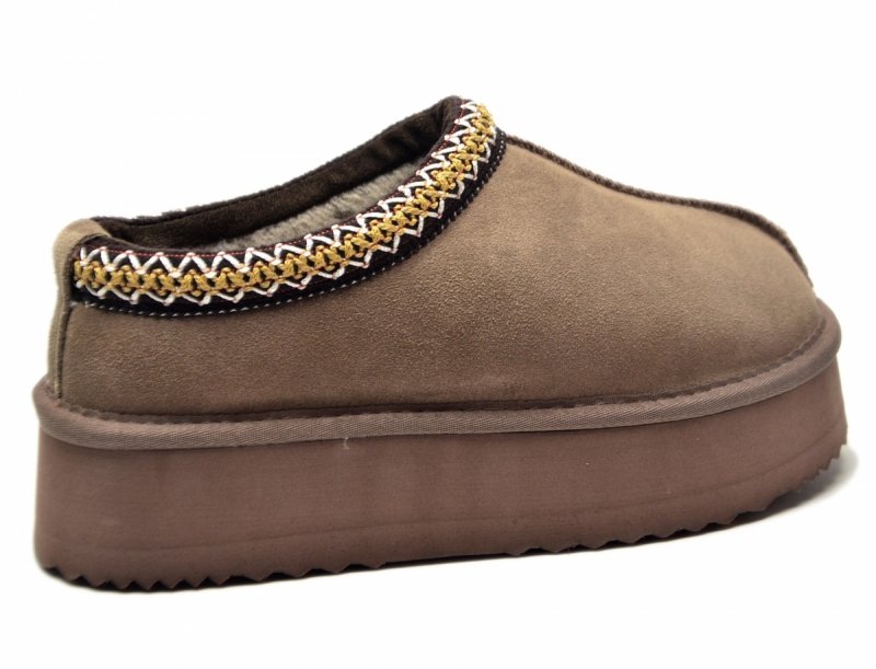 Śniegowce 38 VINCEZA 97960 skóra zamsz brązowe taupe