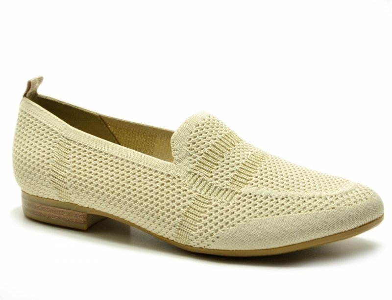 Półbuty mokasyny baleriny 39 JANA 24266 beżowe beż 