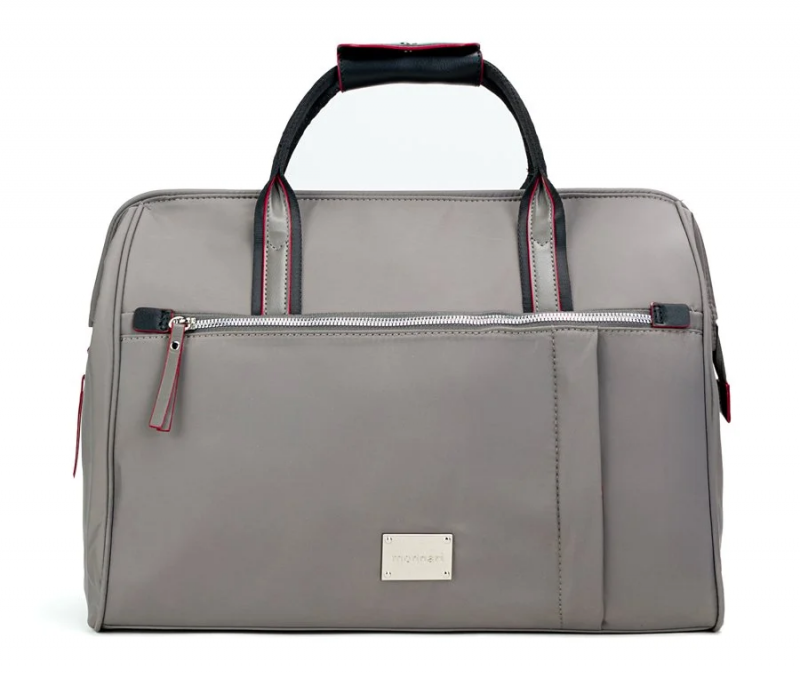 Torba podróżna MONNARI 2430 szara beżowa damska