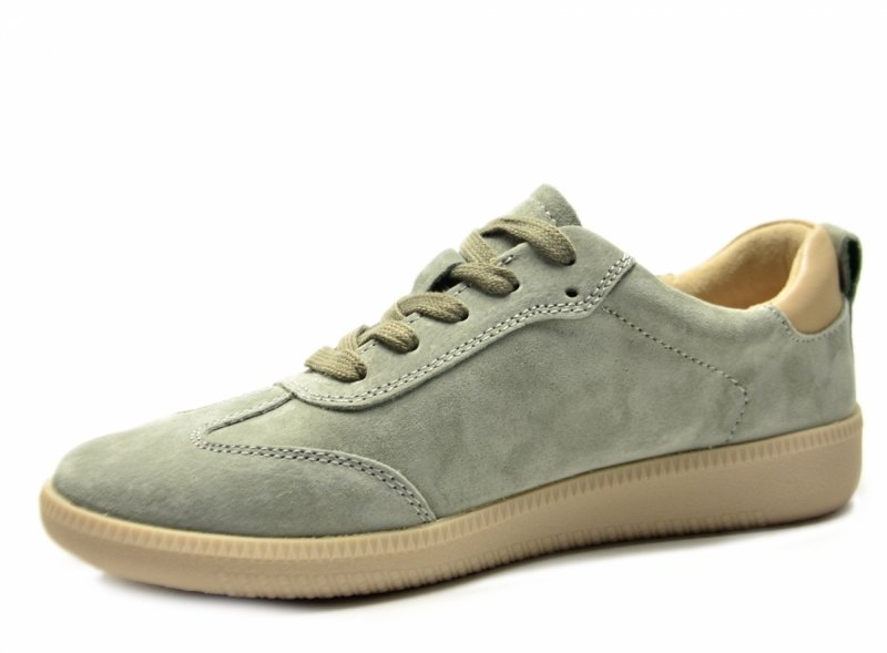 Półbuty sneakersy 36 skóra FILIPPO 7508 khaki skórzane zamsz