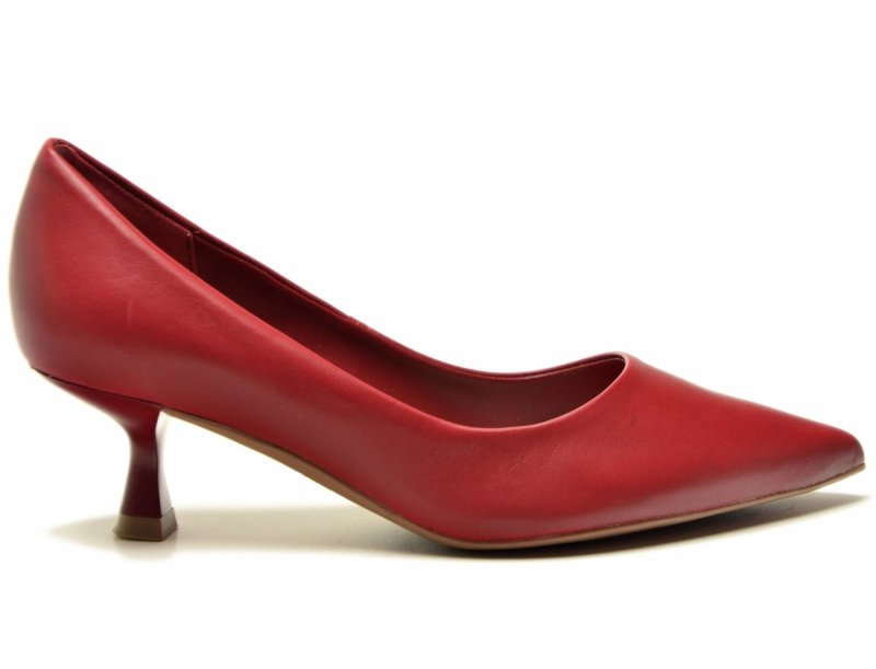 Czółenka 37 kaczuszki BOTTERO 365401 skóra bordowe skórzane bordo