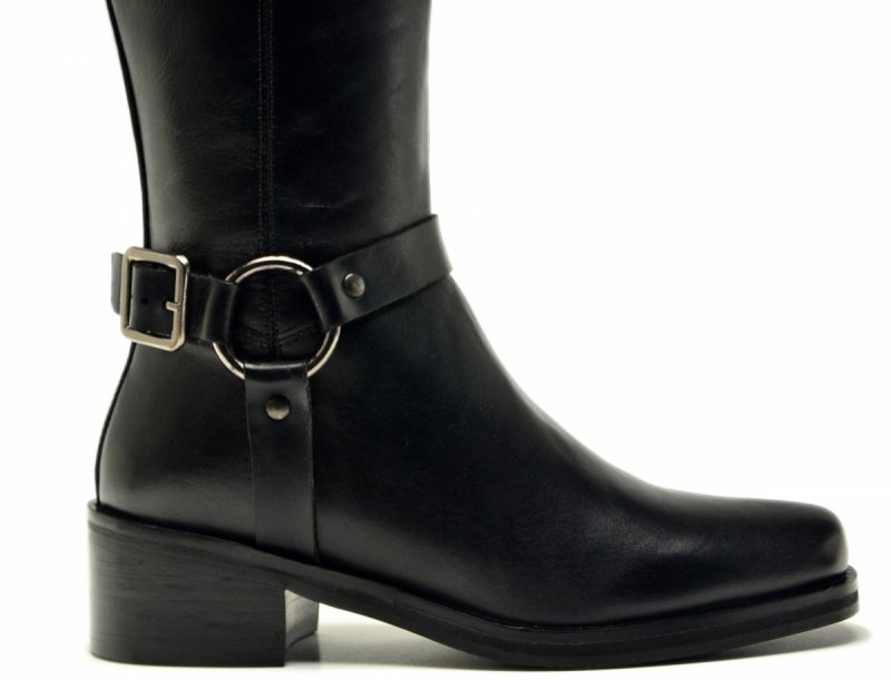 Kozaki 38 skóra czarne skórzane 852 damskie JORGE OLIVEIRA