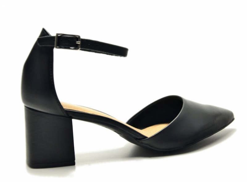 Czółenka 36 skórzane BOTTERO 354902 skóra czarne na pasek