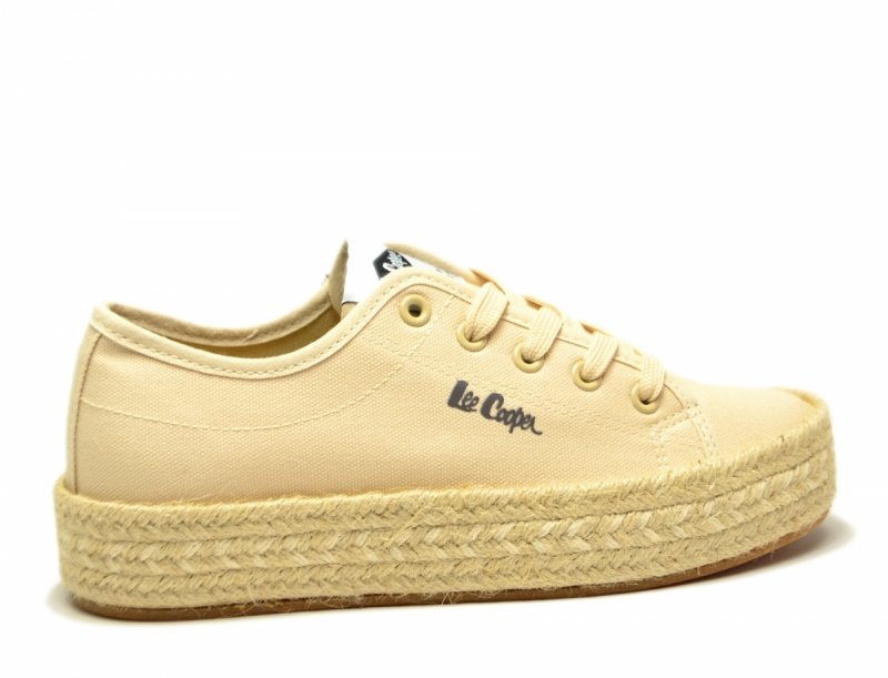 Półbuty espadryle 40 trampki LEE COOPER beżowe 3215 beż