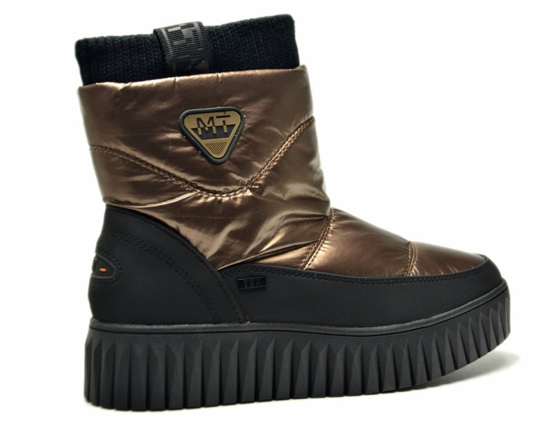 Śniegowce botki 37 MARCO TOZZI 26414 czarne miedziane TEX 