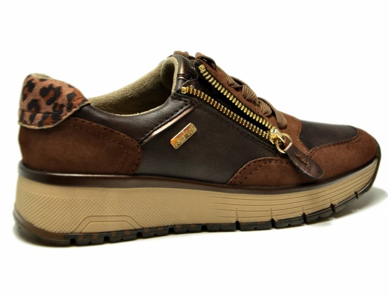 Półbuty sneakersy 39 JANA 23762 brązowe TEX brąz mocca