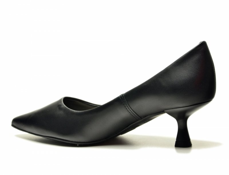 Czółenka 37 kaczuszki BOTTERO 365401 skóra czarne skórzane 