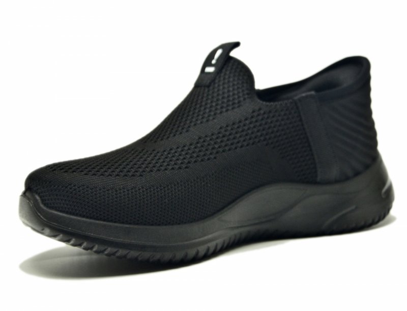 Półbuty 36 sportowe POTOCKI 01312 czarne slip-ins damskie