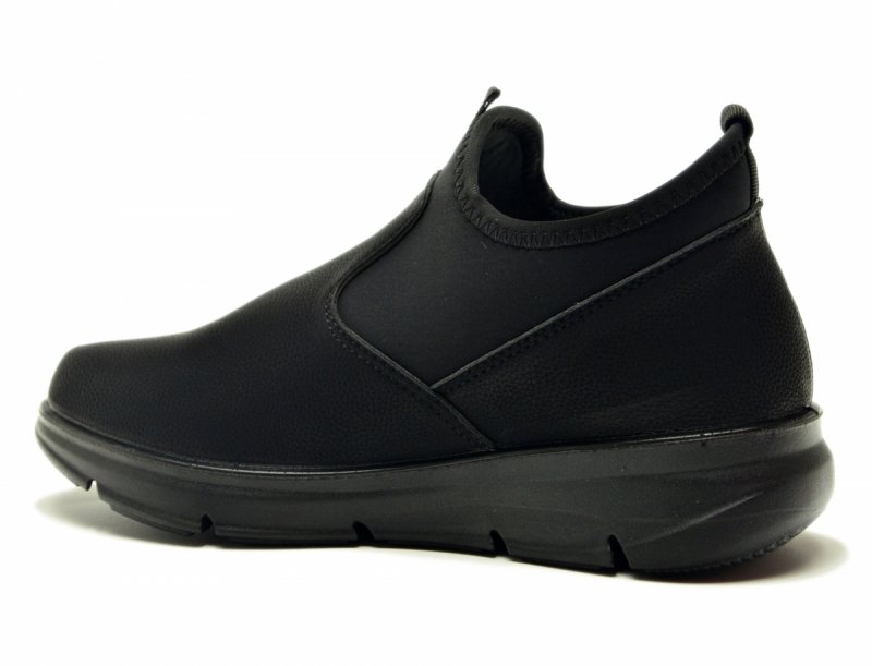 Botki półbuty 40 Potocki 90356 płaskie czarne ocieplane 