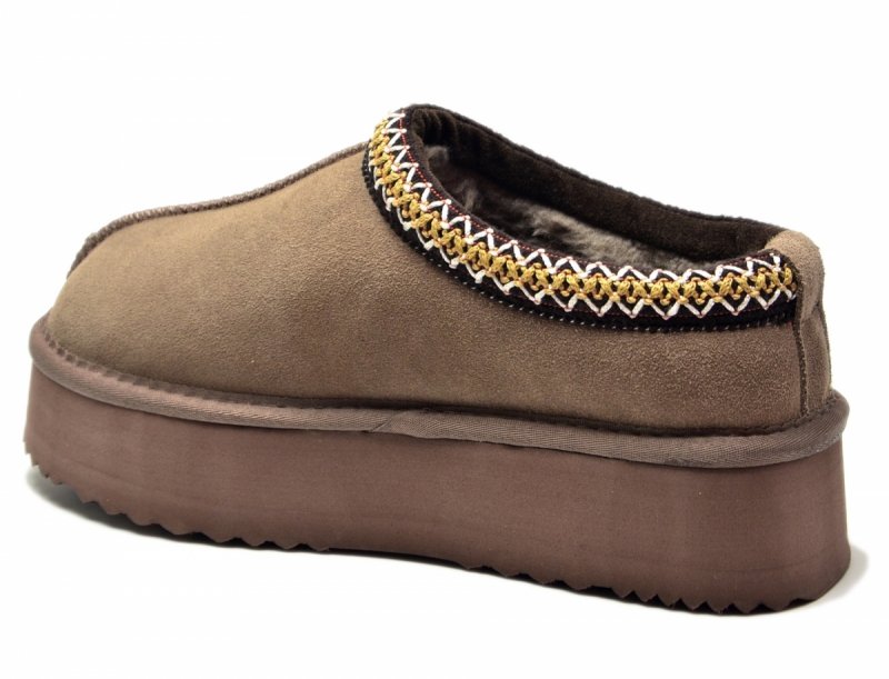 Śniegowce 38 VINCEZA 97960 skóra zamsz brązowe taupe