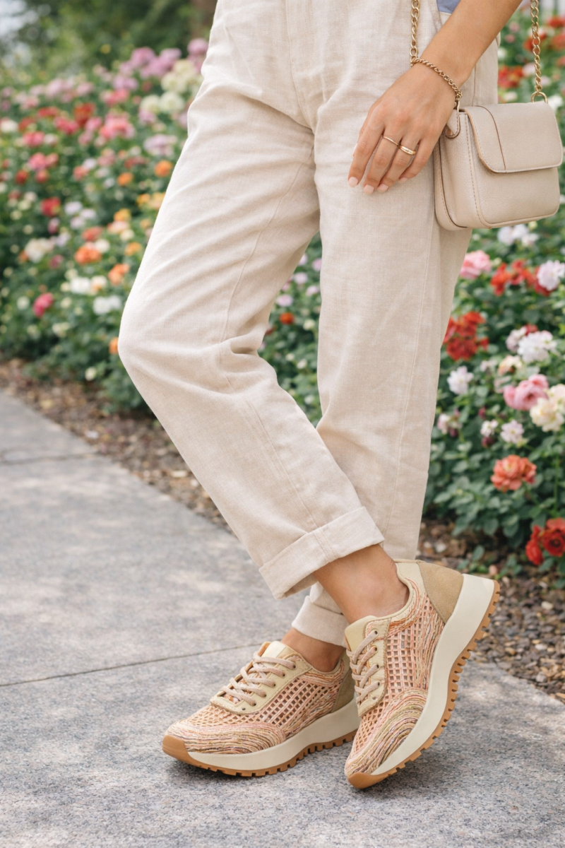 Półbuty sneakersy 36 skóra FILIPPO 7720 beżowe skórzane beż ażurowane