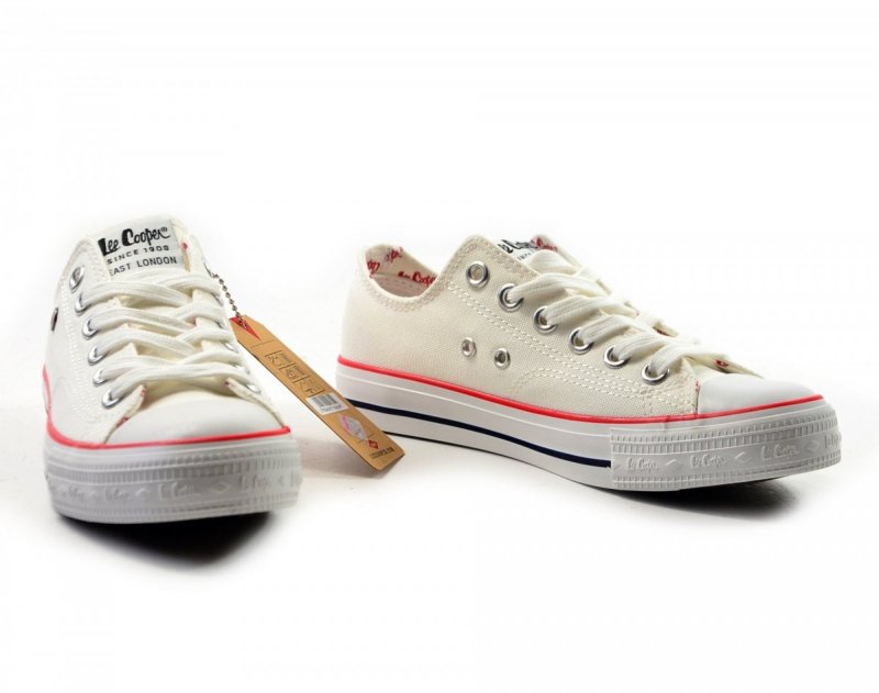 Półbuty 40 trampki LEE COOPER białe 0875