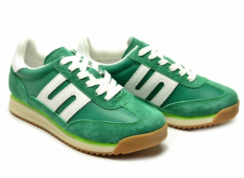 Sneakersy zielone 41 skóra FILIPPO 7686 skórzane półbuty