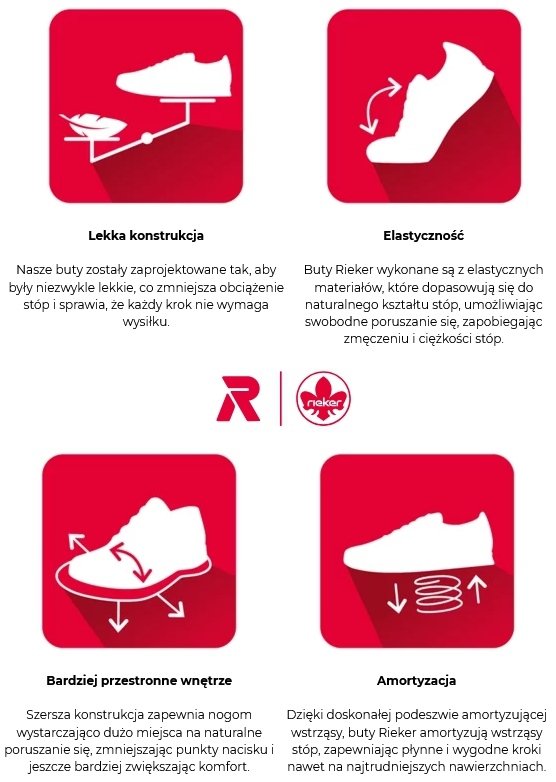 Sneakersy 40 RIEKER 44562 beżowe damskie półbuty beż