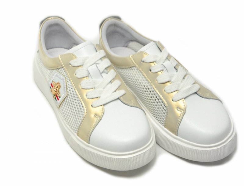 Półbuty sneakersy skóra 41 białe SOKOLSKI 210 skórzane