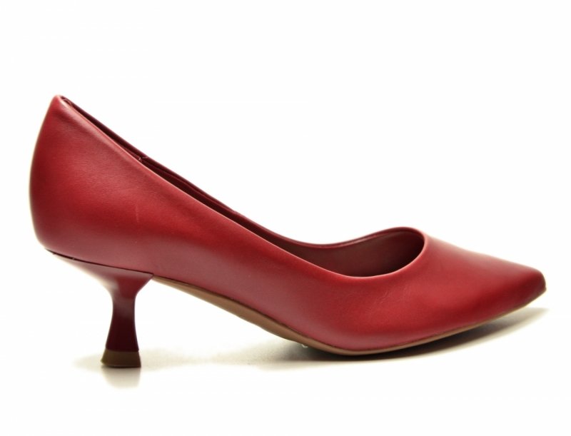 Czółenka 36 kaczuszki BOTTERO 365401 skóra bordowe skórzane bordo