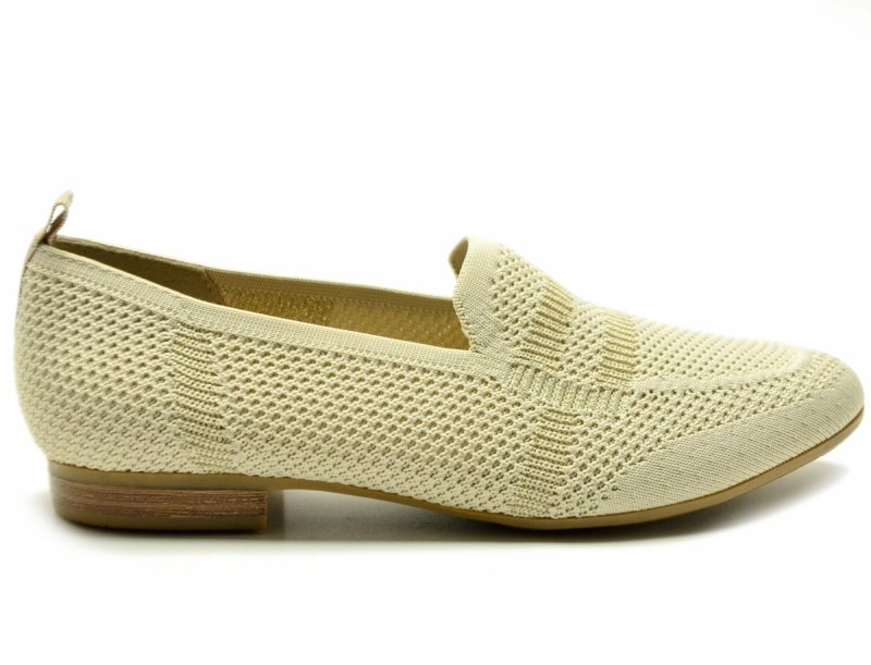 Półbuty mokasyny baleriny 41 JANA 24266 beżowe beż 