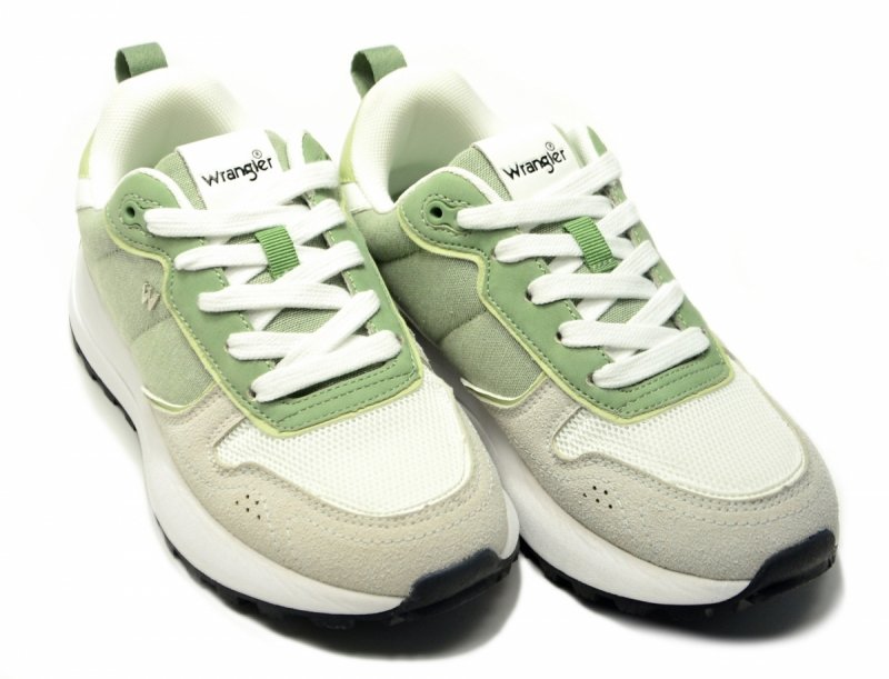 Sneakersy WRANGLER BONNIE 36 półbuty sportowe damskie białe zielone