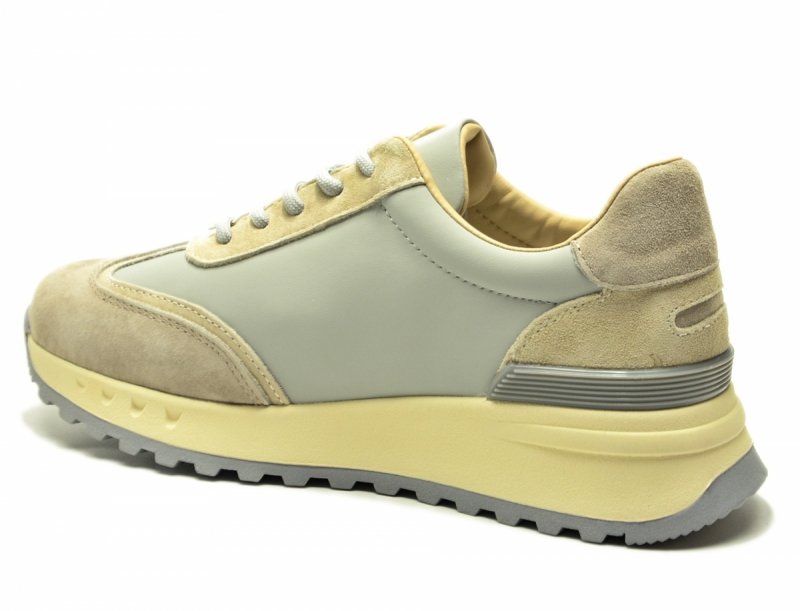 Półbuty sneakersy 39 skóra FILIPPO 7733 niebieskie szare skórzane 