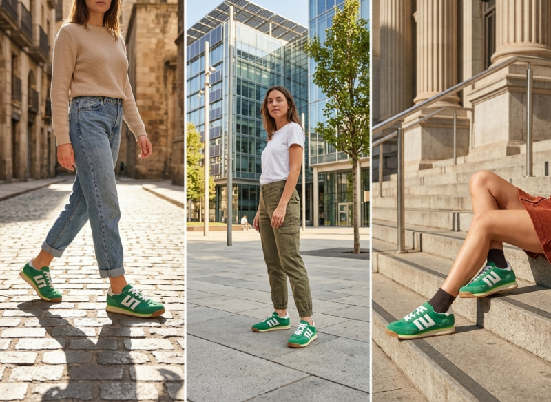 Sneakersy zielone 38 skóra FILIPPO 7686 skórzane półbuty